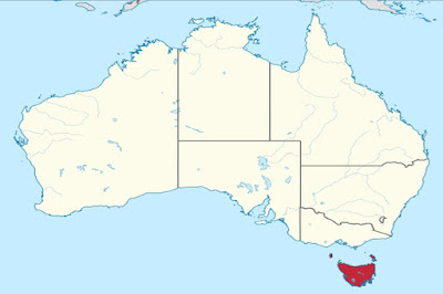 lage von tasmanien sudlich von australien quelle wikipedia